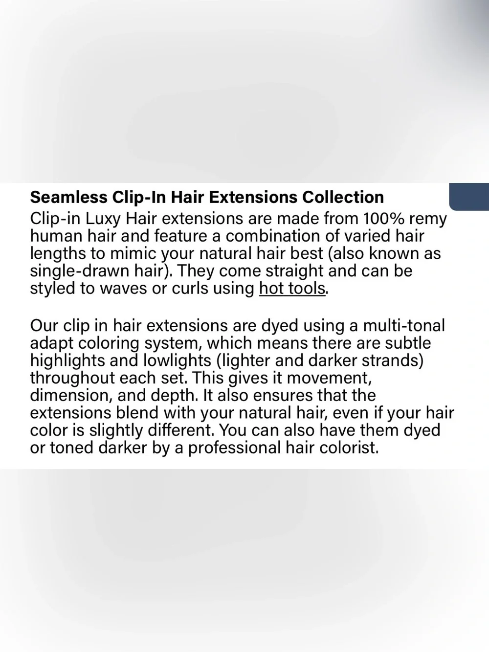 NEW & UNUSED LUXY Hair Seamless Clip-In Extensions — Medium Natural Brown